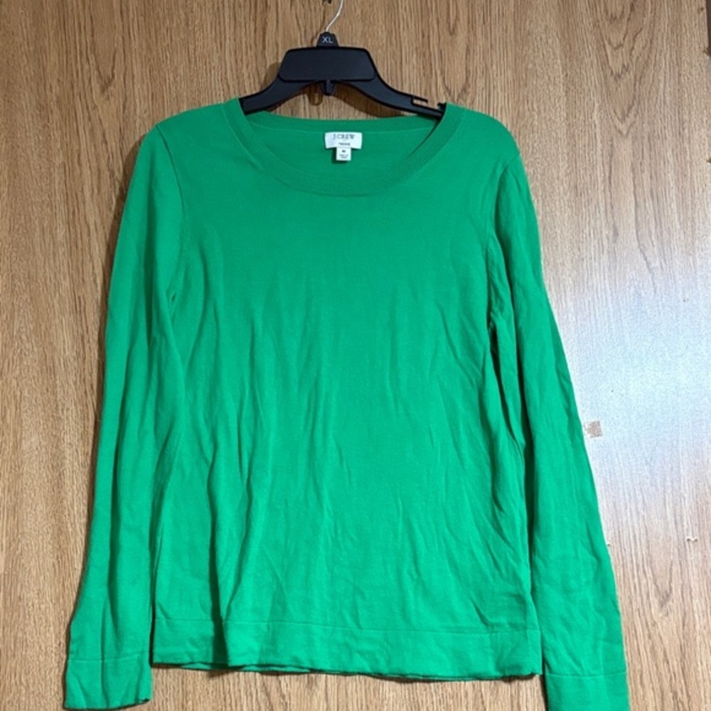 J. Crew Bright Green Long Sleeve Tee
